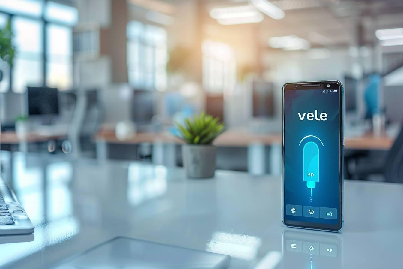 Smartphone affichant un appel en cours sur réseau 4G VoLTE avec une qualité vocale HD