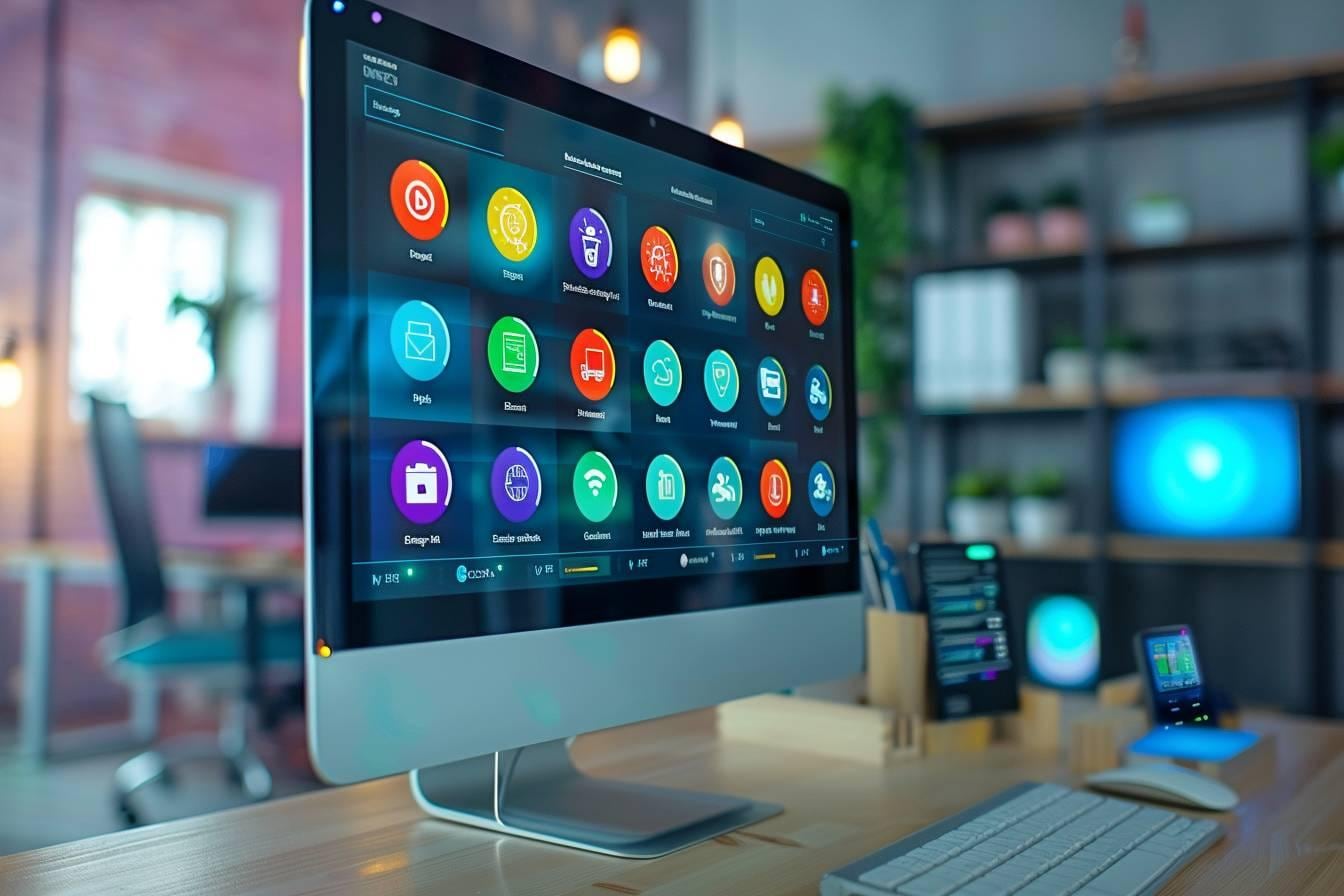 Schéma de connexion montrant un ordinateur relié à un site web par différents serveurs proxy