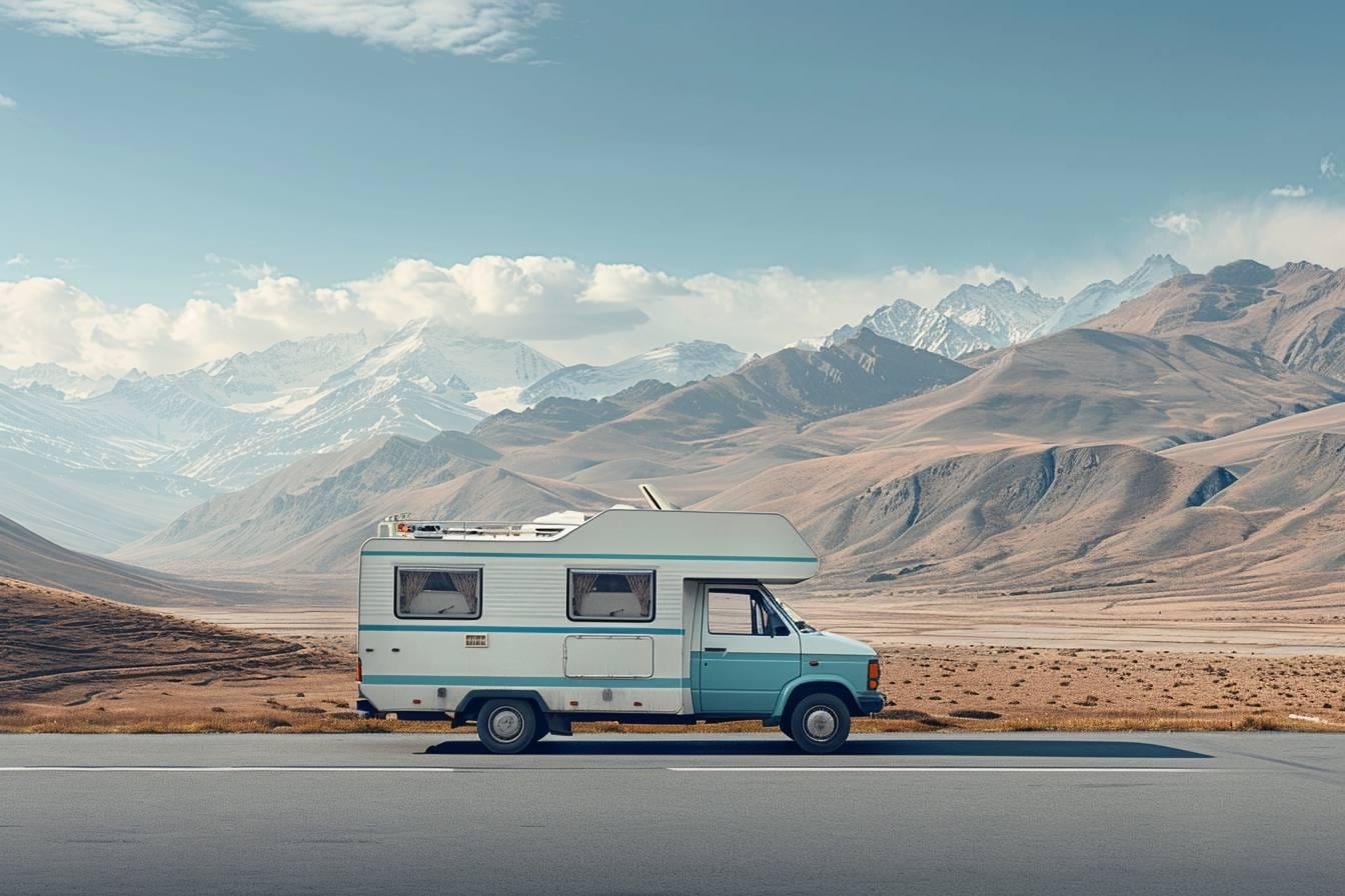 Couple comparant l’aménagement intérieur d’un camping-car avant un voyage