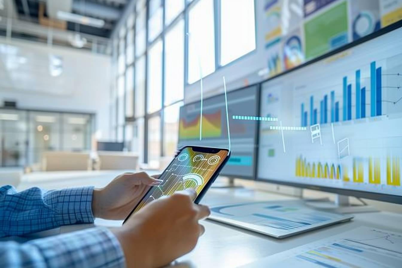 Responsable d’entreprise comparant des contrats d’électricité et de gaz avec un conseiller en énergie