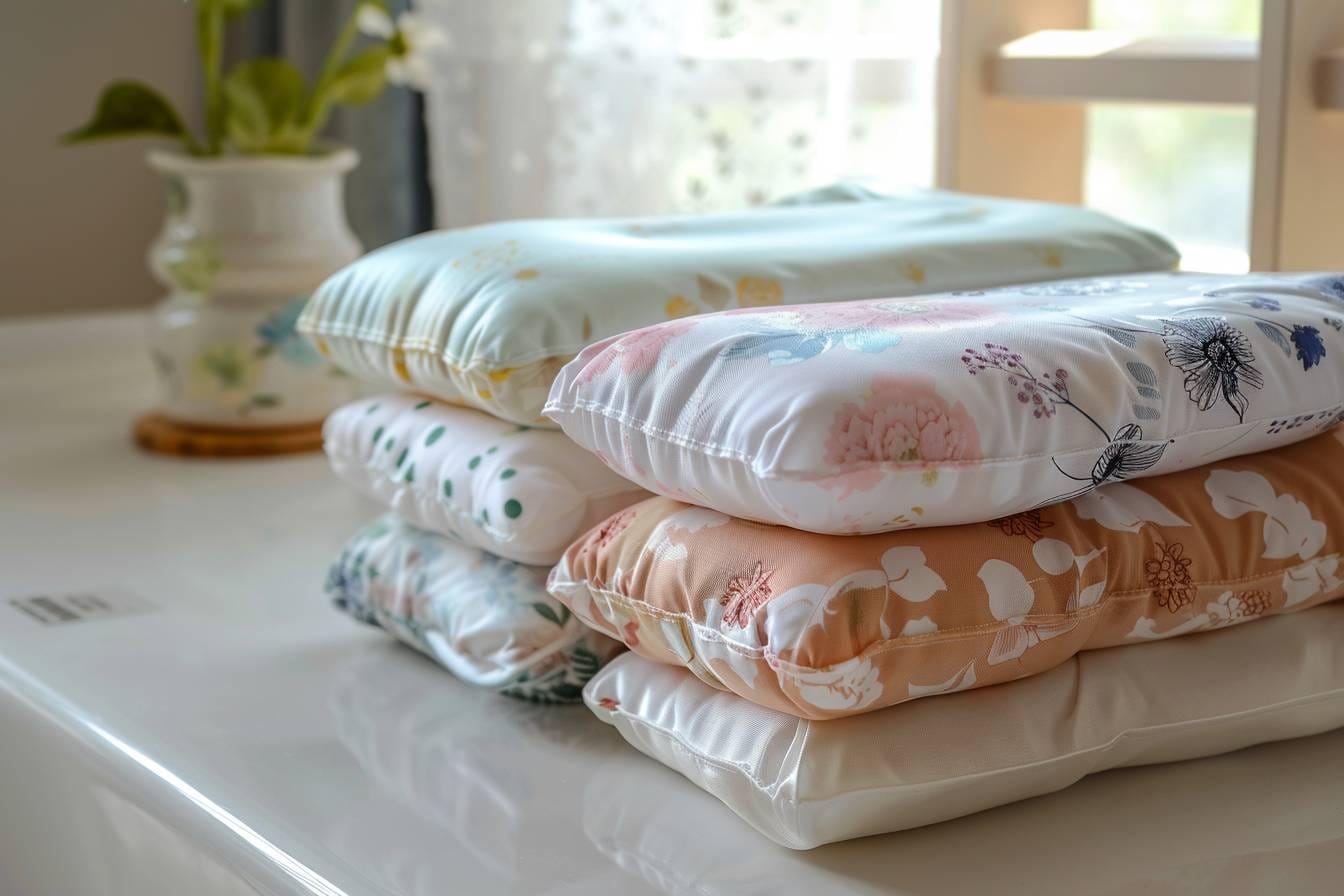 Culotte menstruelle noire pliée près d’une serviette douce et d’un calendrier de cycle sur une table claire