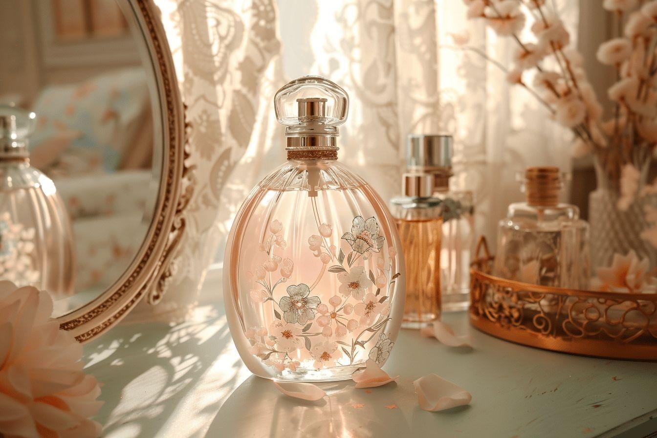 Produits d’hygiène intime non parfumés posés sur une serviette blanche dans une salle de bain lumineuse