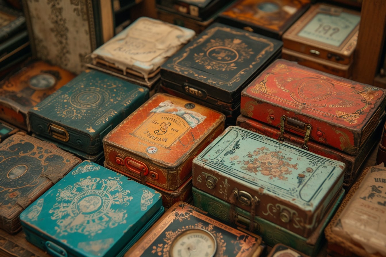 Collection de cartes téléphoniques anciennes rangées dans un album, avec différents visuels et puces électroniques