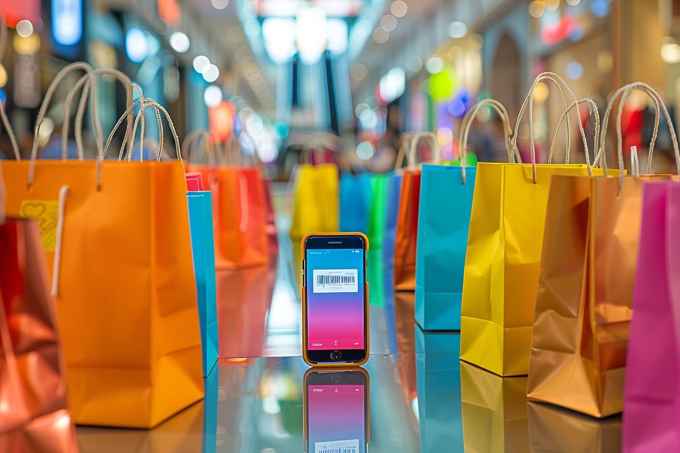 Panier d’achat en ligne affichant un champ de code promo et une réduction appliquée au total de la commande