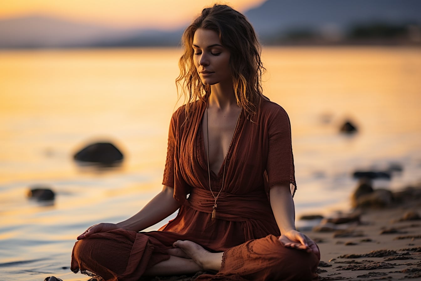 Personne assise au calme près d’une fenêtre, pratiquant la respiration consciente pour apaiser son stress